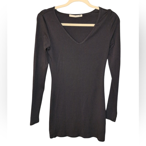 Peruvian Connection Black Pima Cotton Tunic/Dress - Picture 1 of 4